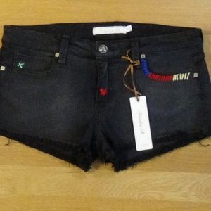 NWT Frankie B Embellished Short Shorts - 29